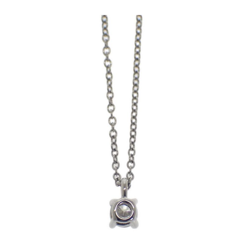 Tiffany & Co Solitaire Pendant Necklace Pt950 Platinum Diamond