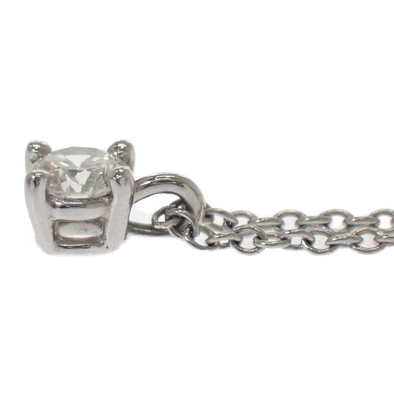Tiffany & Co Solitaire Pendant Necklace Pt950 Platinum Diamond