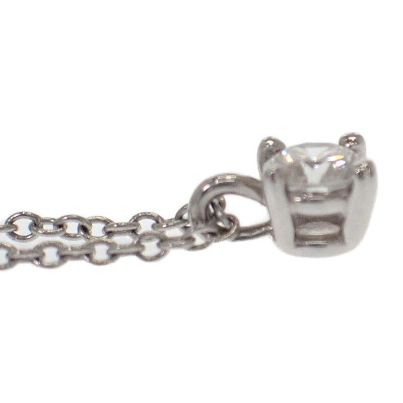 Tiffany & Co Solitaire Pendant Necklace Pt950 Platinum Diamond