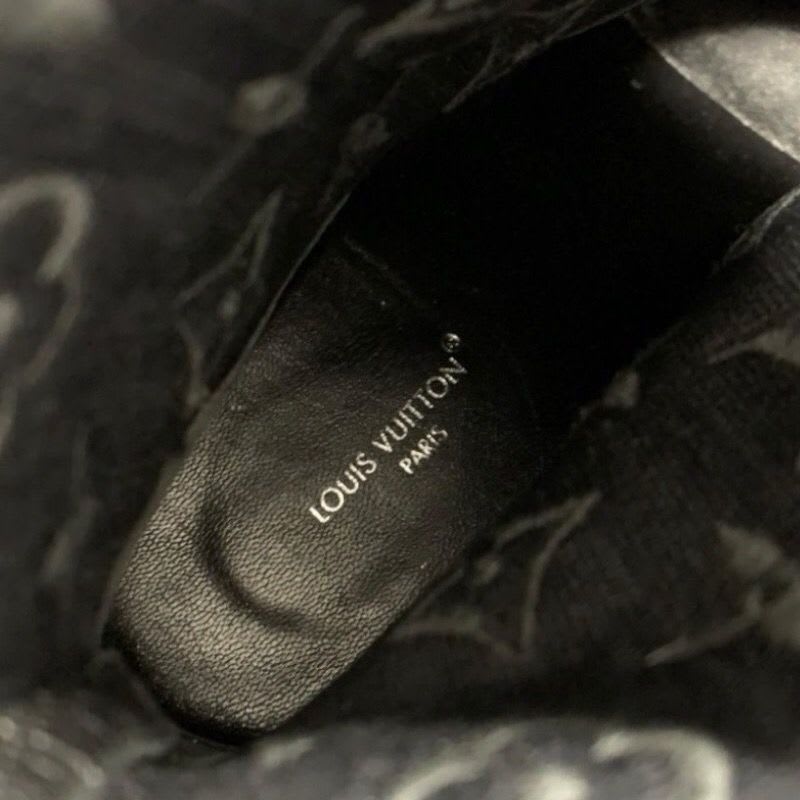Louis Vuitton Silhouette Line Monogram Boots Short Shoes Fabric Leather