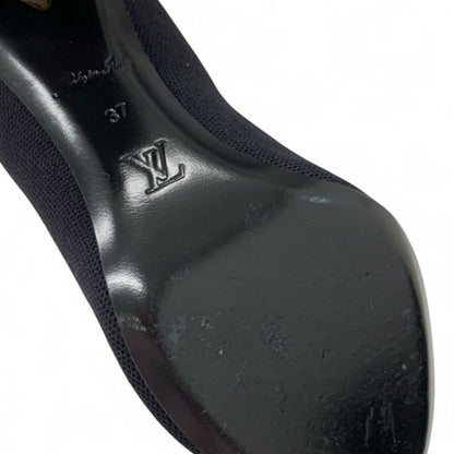 Louis Vuitton Silhouette Line Monogram Boots Short Shoes Fabric Leather