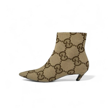 Gucci Boots Short Shoes Canvas Beige Brown Balenciaga GG Logo