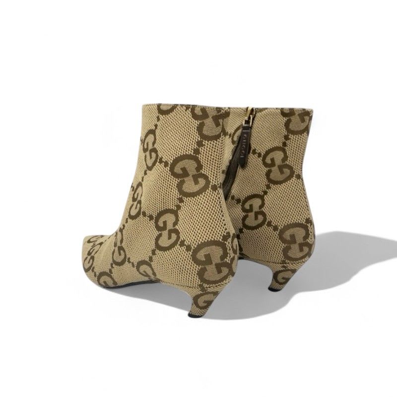Gucci Boots Short Shoes Canvas Beige Brown Balenciaga GG Logo