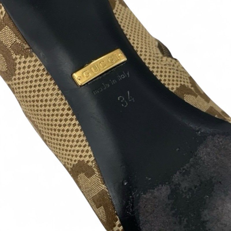 Gucci Boots Short Shoes Canvas Beige Brown Balenciaga GG Logo