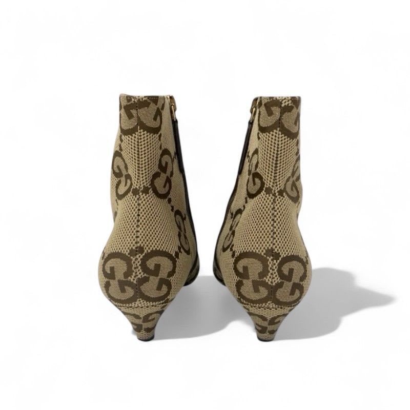 Gucci Boots Short Shoes Canvas Beige Brown Balenciaga GG Logo