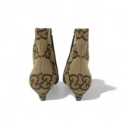 Gucci Boots Short Shoes Canvas Beige Brown Balenciaga GG Logo