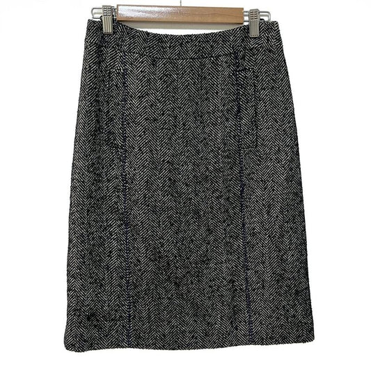 Bottega Veneta Skirt Size 40 M Women - Dark Navy And White Knee Length