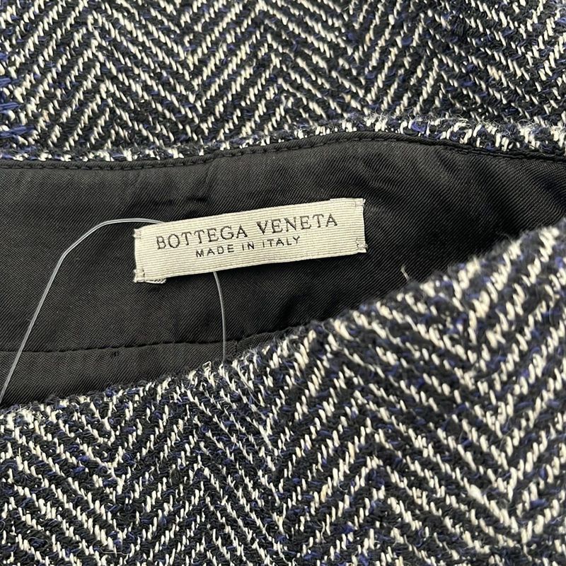 Bottega Veneta Skirt Size 40 M Women - Dark Navy And White Knee Length