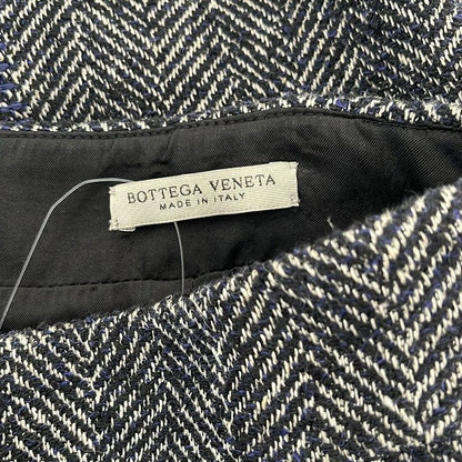 Bottega Veneta Skirt Size 40 M Women - Dark Navy And White Knee Length
