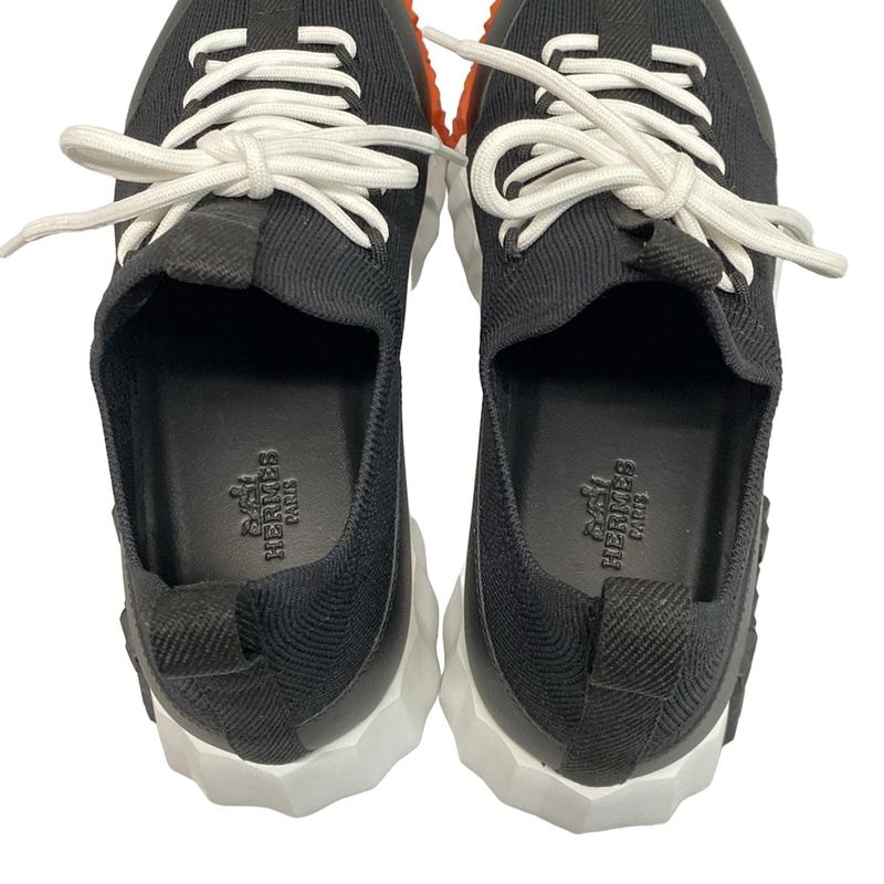 Hermes Sneakers 37 Women's Bouncing Black And White