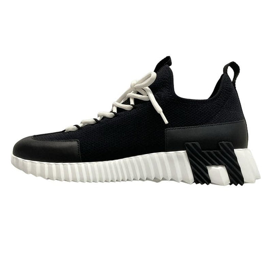 Hermes Sneakers 37 Women's Bouncing Black And White