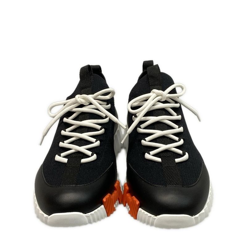 Hermes Sneakers 37 Women's Bouncing Black And White