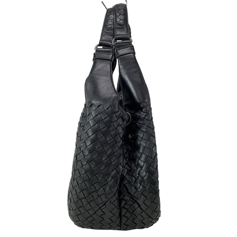 Bottega Veneta Tote Bag Medium Campana Bag 125787 Black Leather