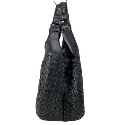 Bottega Veneta Tote Bag Medium Campana Bag 125787 Black Leather