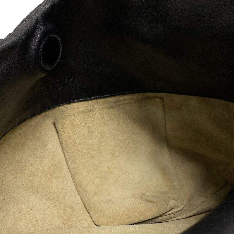 Bottega Veneta Tote Bag Medium Campana Bag 125787 Black Leather