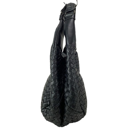 Bottega Veneta Tote Bag Medium Campana Bag 125787 Black Leather