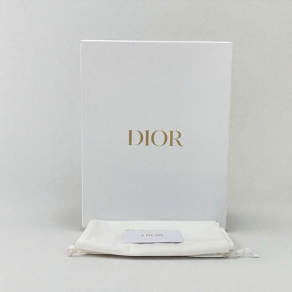 Christian DIOR Boy Loafer Leather Shoes Fabric Leather Black White Black