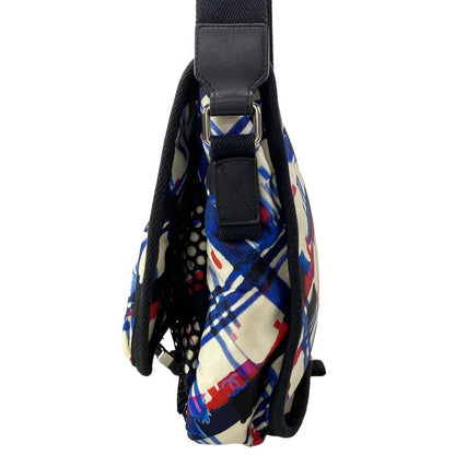 Chanel Shoulder Bag Airline White X Blue X Red Silver Hardware