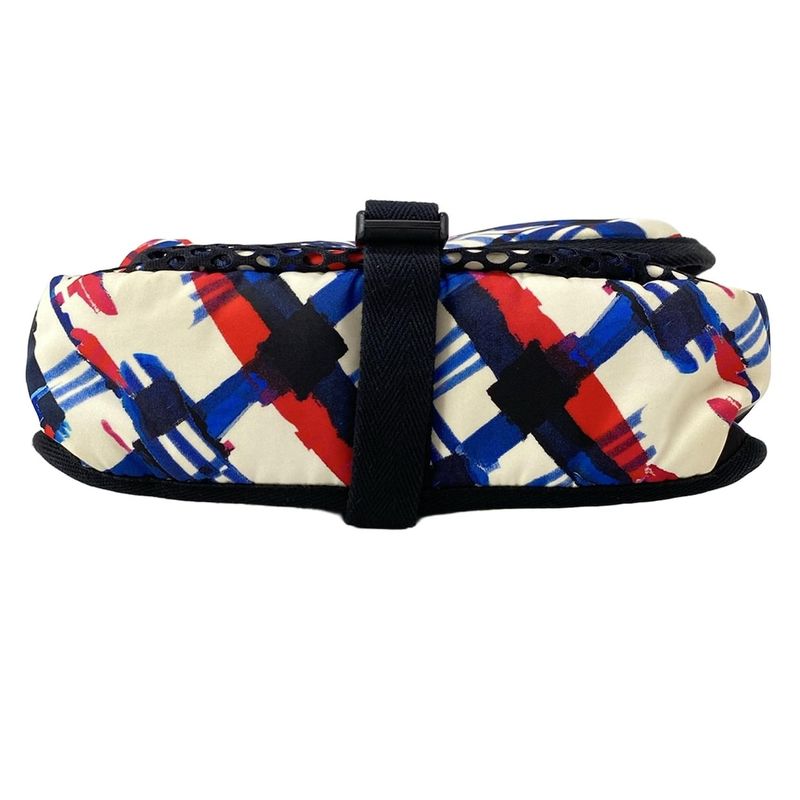 Chanel Shoulder Bag Airline White X Blue X Red Silver Hardware