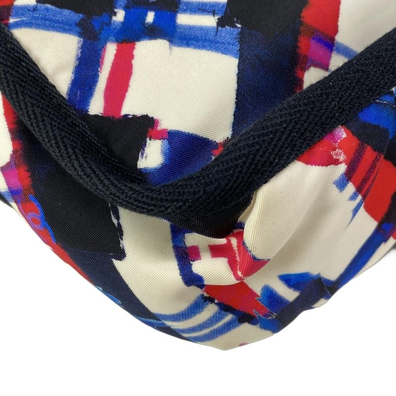 Chanel Shoulder Bag Airline White X Blue X Red Silver Hardware