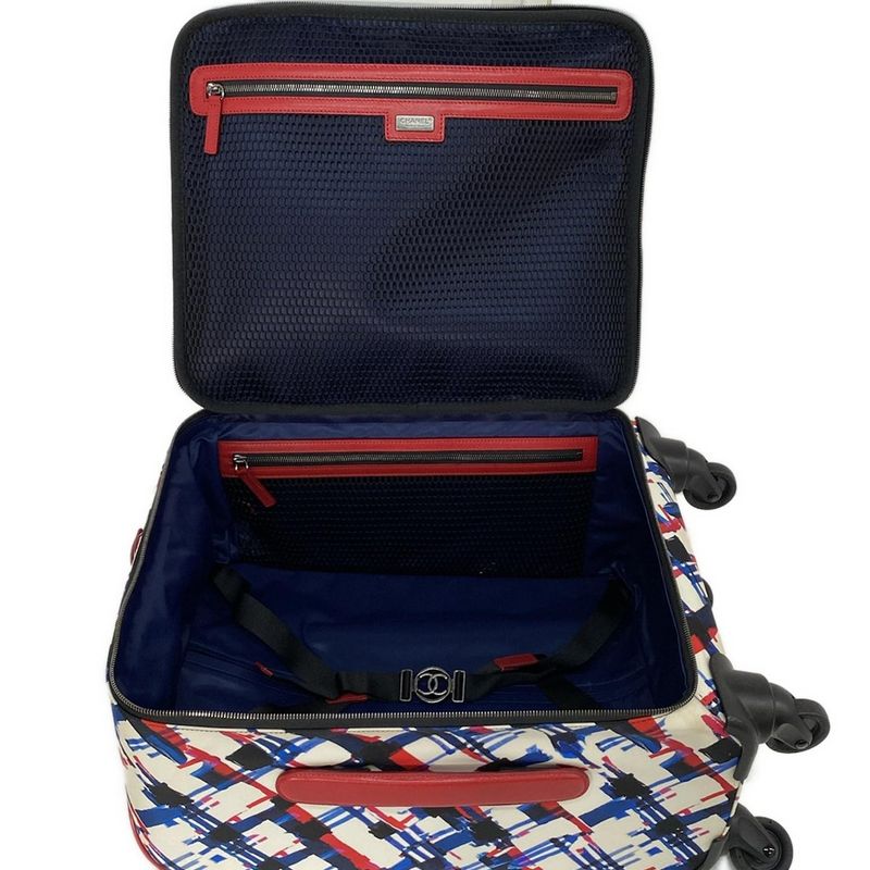 Chanel Carry-on Bag Airline White×blue×red