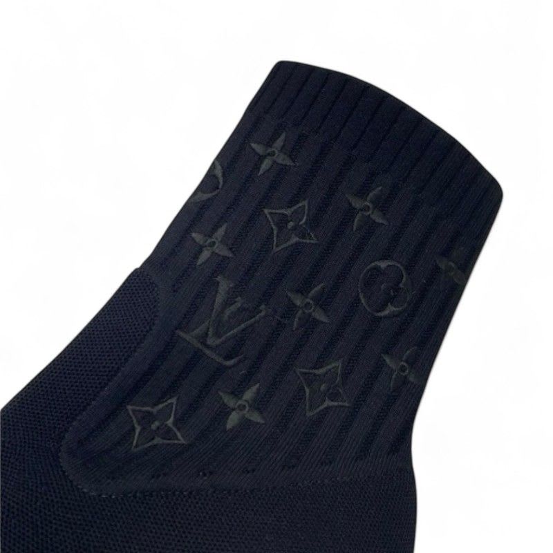 Louis Vuitton Silhouette Line Monogram Boots Short Shoes Fabric Leather
