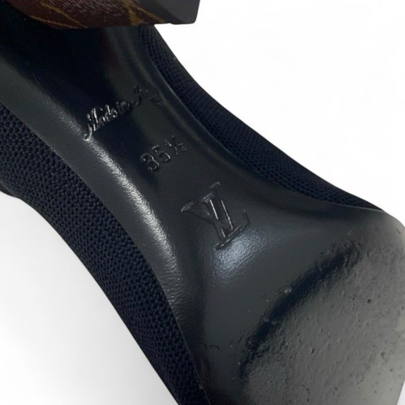 Louis Vuitton Silhouette Line Monogram Boots Short Shoes Fabric Leather