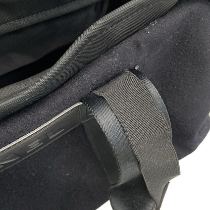 Chanel Handbag Sport Line Black Silver Hardware Cotton