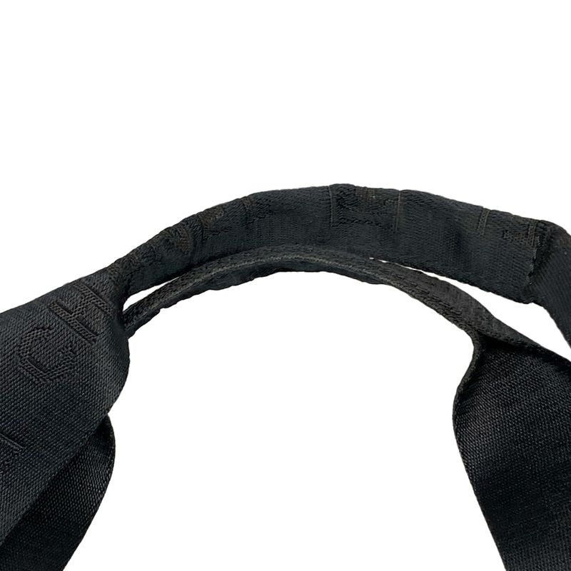 Chanel Handbag Sport Line Black Silver Hardware Cotton