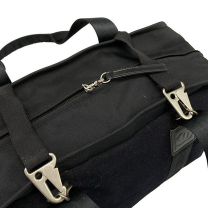 Chanel Handbag Sport Line Black Silver Hardware Cotton