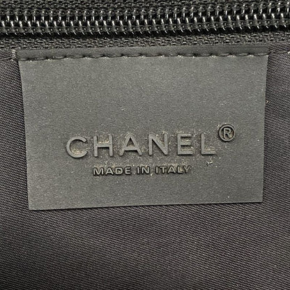 Chanel Handbag Sport Line Black Silver Hardware Cotton