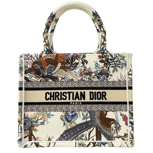DIOR Christian Dior Tote Bag Book Tote Small Bag Ivory X Black X Multi