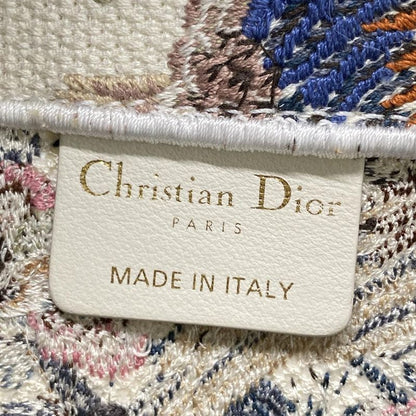 DIOR Christian Dior Tote Bag Book Tote Small Bag Ivory X Black X Multi