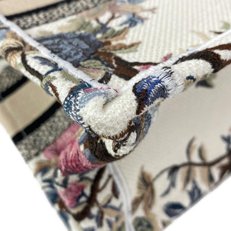 DIOR Christian Dior Tote Bag Book Tote Small Bag Ivory X Black X Multi