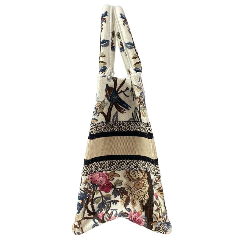DIOR Christian Dior Tote Bag Book Tote Small Bag Ivory X Black X Multi