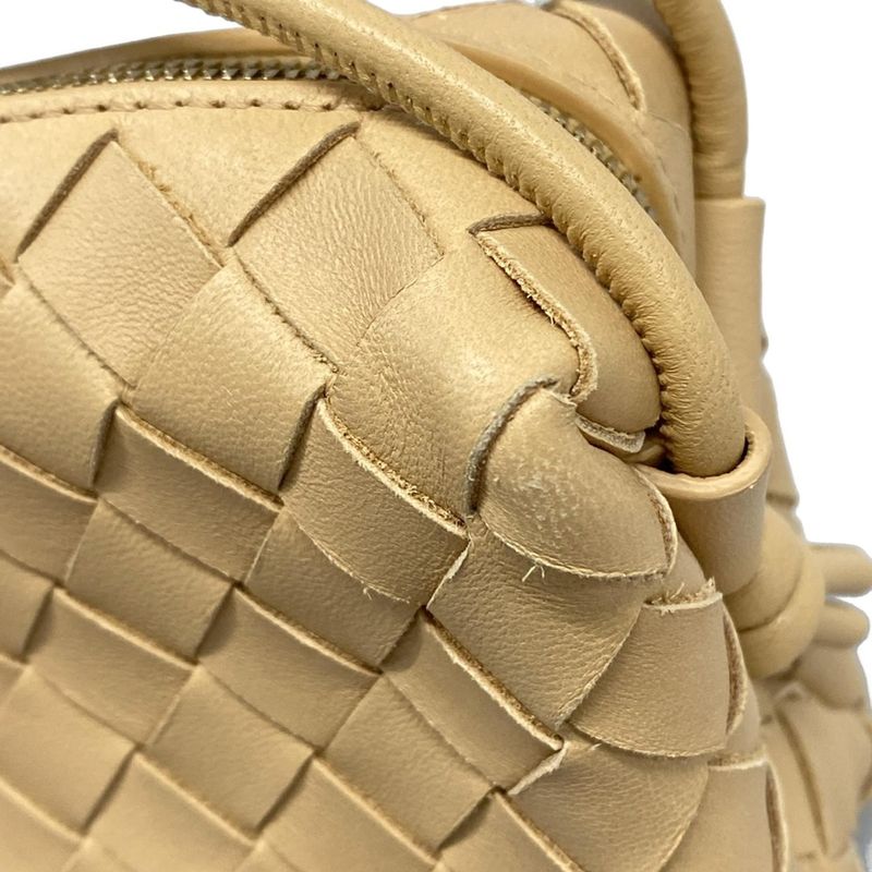 Bottega Veneta Shoulder Bag Mini Loop Camera Bag Intrecciato 680254 Light Brown