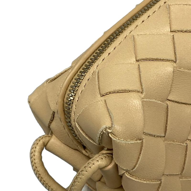 Bottega Veneta Shoulder Bag Mini Loop Camera Bag Intrecciato 680254 Light Brown