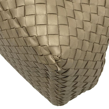 Bottega Veneta Tote Bag Small Chesta Bag Gray Beige Leather