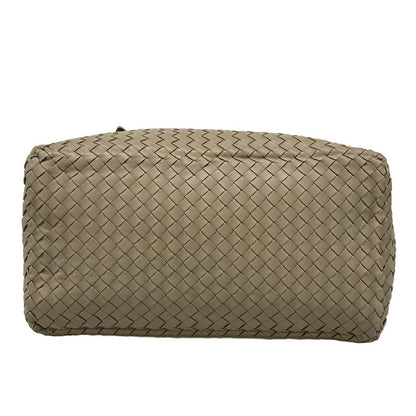Bottega Veneta Tote Bag Small Chesta Bag Gray Beige Leather