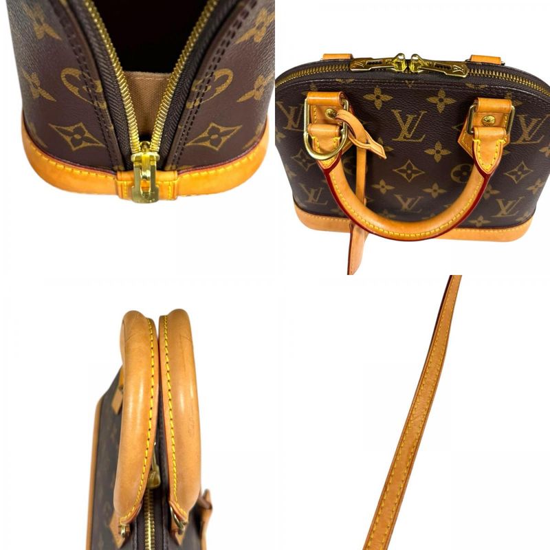 Louis Vuitton Alma BB Monogram Shoulder Bag Monogram Canvas M53152 Brown Ladies