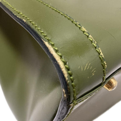 Gucci Tote Bag Bamboo 0028260 Dark Green And Light Brown Leather