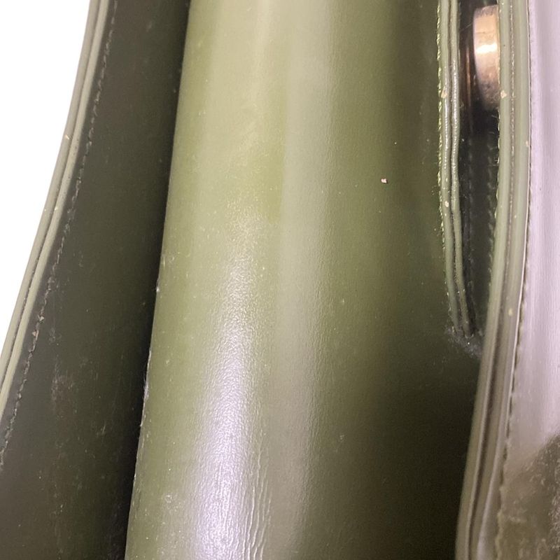 Gucci Tote Bag Bamboo 0028260 Dark Green And Light Brown Leather