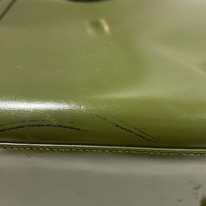 Gucci Tote Bag Bamboo 0028260 Dark Green And Light Brown Leather