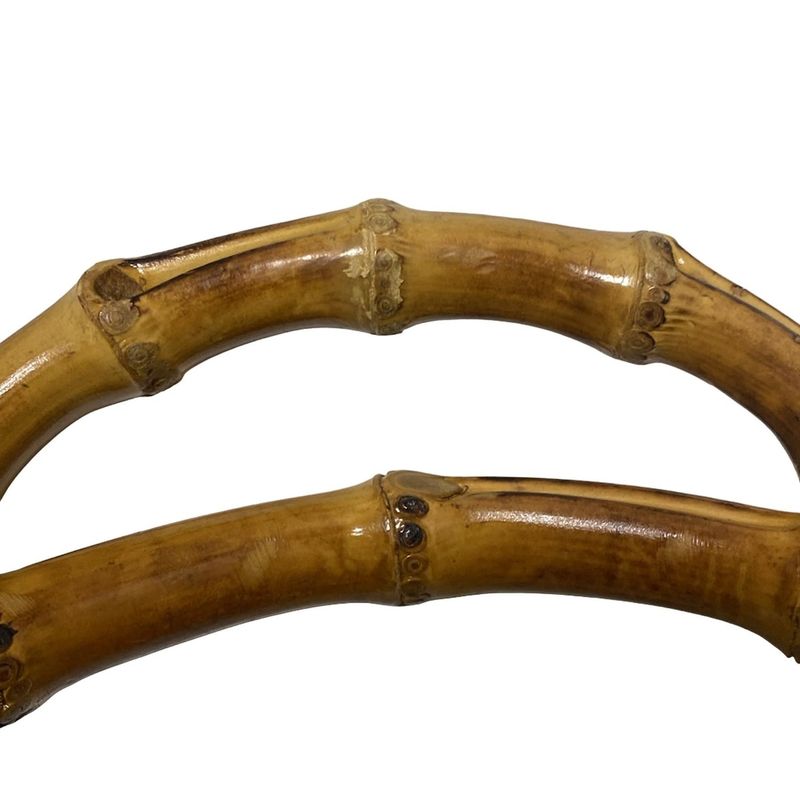 Gucci Tote Bag Bamboo 0028260 Dark Green And Light Brown Leather