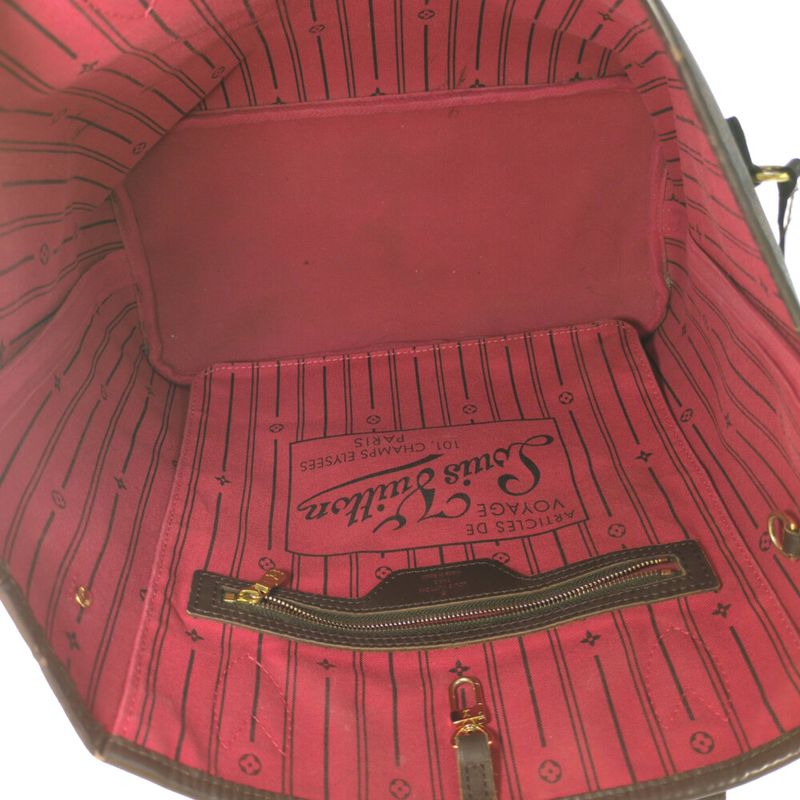 Louis Vuitton Damier Neverfull GM Tote Bag N40597 Brown B