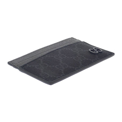 Gucci Bicolor GG Facqc 1048 Card Case Supreme Canvas Black Men