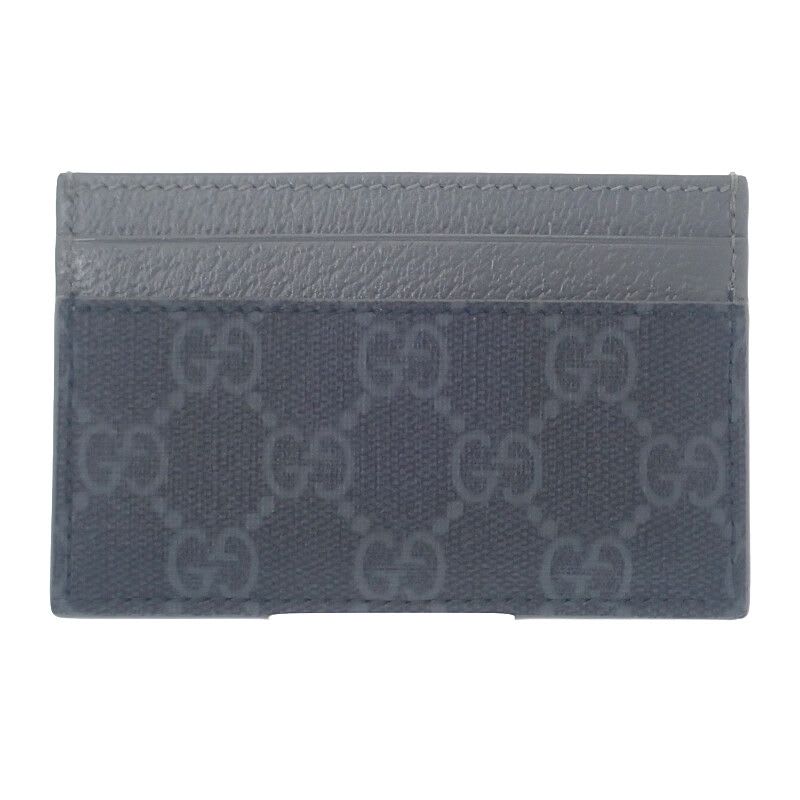Gucci Bicolor GG Facqc 1048 Card Case Supreme Canvas Black Men