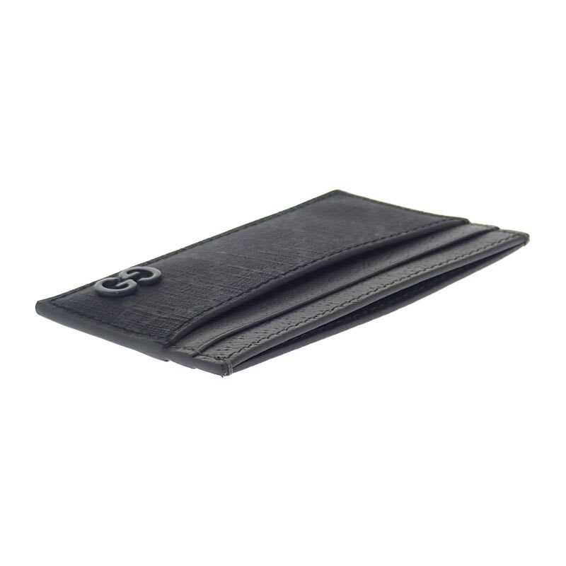 Gucci Bicolor GG Facqc 1048 Card Case Supreme Canvas Black Men