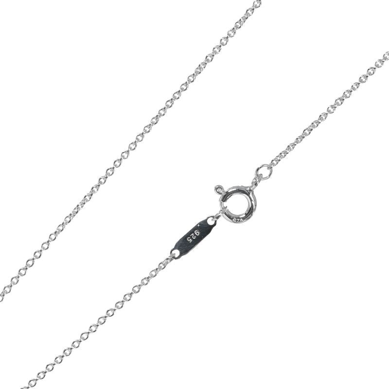 Tiffany & Co Stencil Cross Silver 925 Ladies 3.18g Necklace