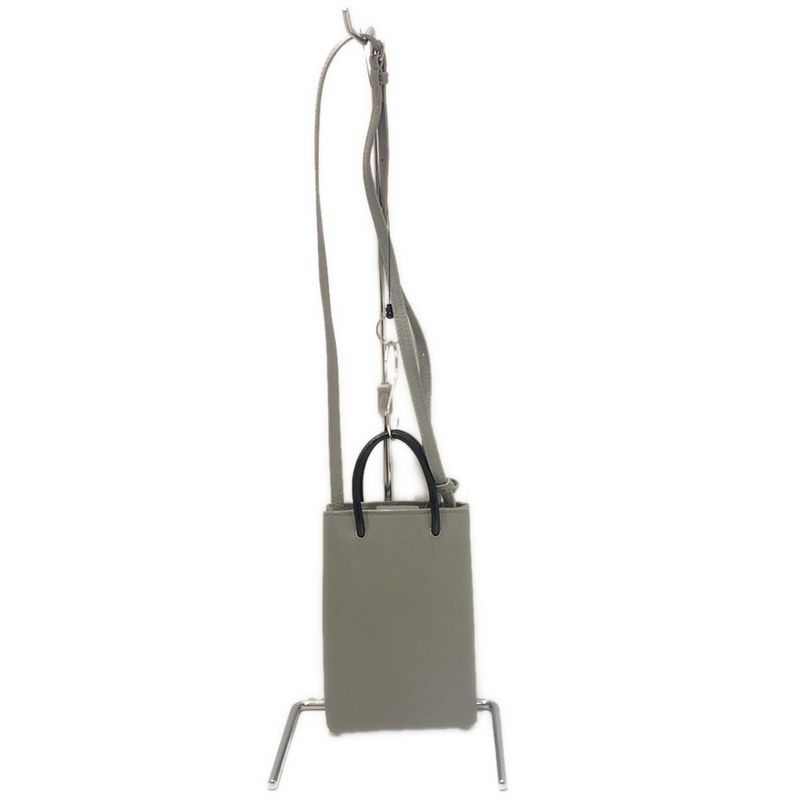 Balenciaga Tote Bag Shopping Phone Holder 593826 Grey And Black 2way Mini Bag